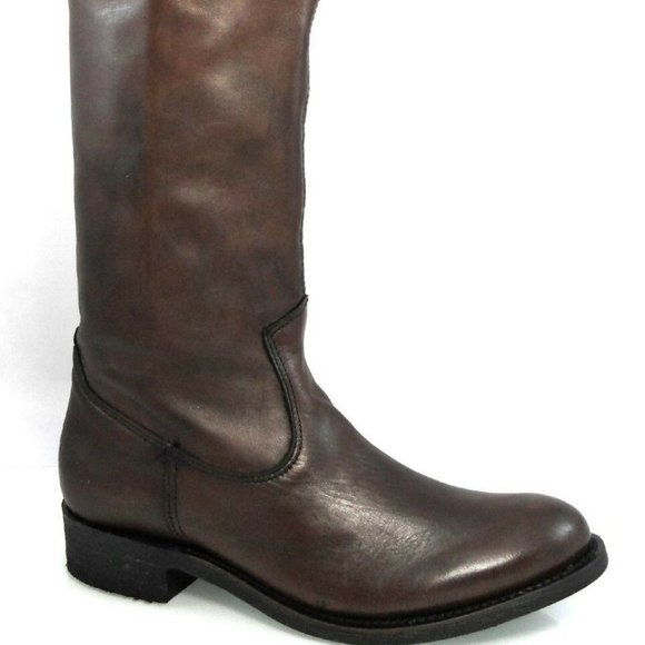 NIB$349 DOLCE VITA WESTERN LEATHER PULL-ON TALL RIDING BOOTS 6.5 - Picture 2 of 6